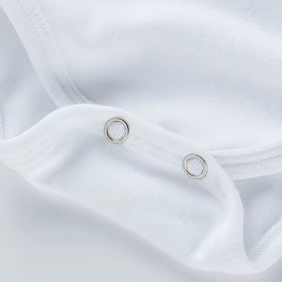 Girls 3D Heart Design BodySuite Lap Shoulders Easy Change Snaps - Picture 4 of 7